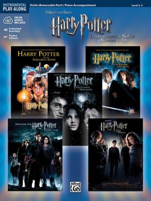 Album Harry Potter Instrumental Solos Violin - Movies 1 - 5) Book with Audio Online (Level 2 - 3 - also with Piano Accompaniment)