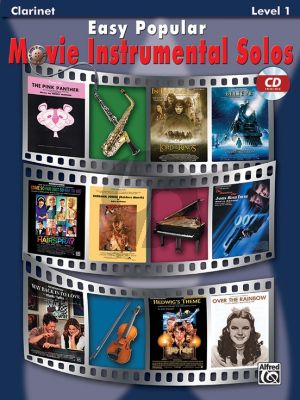 Easy Popular Movie Instrumental Solos for Clarinet (Bk-Cd) (level 1)