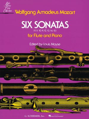 Mozart 6 Sonatas KV 10 - 15 for Flute and Piano (edited by Louis Moyse)