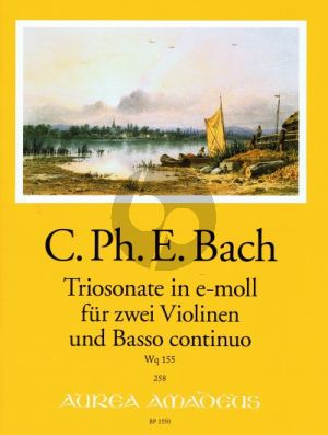 Bach Triosonate e-minor WQ 155 2 Violins-Bc (edited by B.Pauler) (Continuo by Andreas Kohn) (Score/Parts)