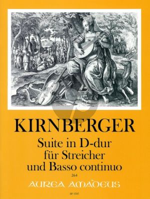 Kirnberger Suite D-major 2 Vi.-Va.-Basso-Cembalo (Score and Continuo) (edited by B.Pauler) (Continuo by Alexander Bender) (first ed.)