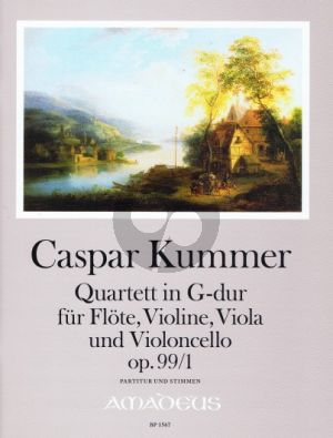 Kummer Quartet G-major Op.99 No.1 Fl.-Vi.-Va.-Vc. (Score/Parts) (edited by Yvonne Morgan)