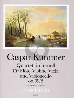 Kummer Quartet h-moll Op.99 No.2 Fl.-Vi.-Va.-Vc. (Score/Parts) (edited by Yvonne Morgan)