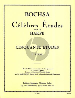Bochsa 50 Etudes Op. 34 Vol. 1 Harp dediees a J.B.Cramer (Alphonse Hasselmans) (Grades 5-7)