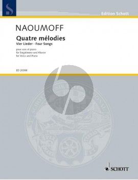 Naoumoff 4 Melodies Voice and Piano