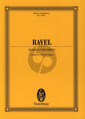 Ravel Concerto G-major Piano and Orchestra (Study Score) (edited by Arbie Orenstein)