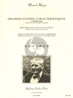 Moyse Grandes Etudes Caracteristiques de Berbiguier Flute