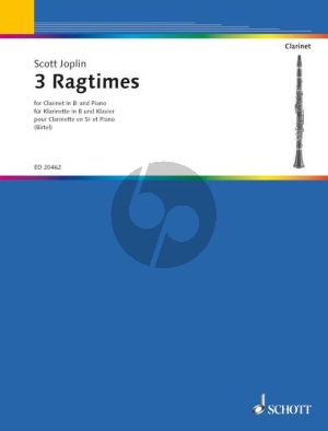 Joplin 3 Ragtimes for Clarinet and Piano (arr. Wolfgang Birtel)