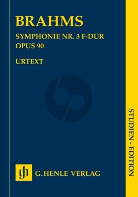 Brahms Symphony No.3 F-major Op.90 for Orchestra Study Score (Edited by Robert Pascall) (Henle-Urtext)