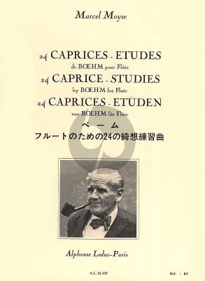 Boehm 24 Caprices-Etudes Op.26 pour Flute (edited by Marcel Moyse)