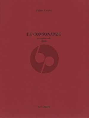 Vacchi Le Consonanze Violno solo (2008)