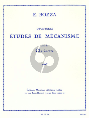 Bozza 14 Etudes de Mecanisme pour Clarinette