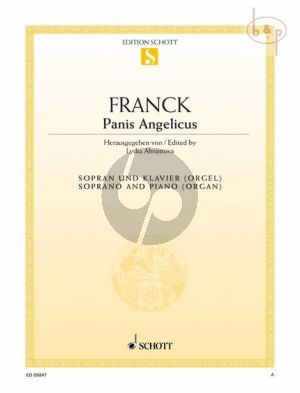 Franck Panis Angelicus Soprano Voice-Piano [Organ]) (edited by Lydia Abamova) (lat.)