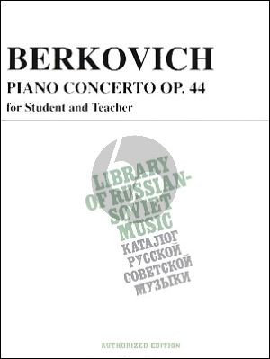 Berkovich Piano Concerto op. 44 Piano Duet