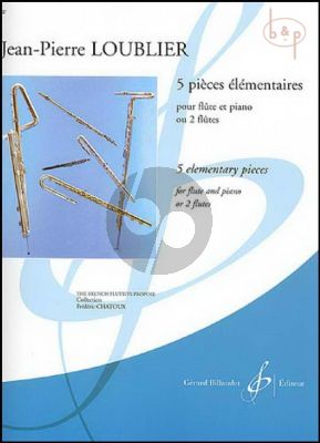 5 Pieces Elementaires (Flute-Piano[or 2 Fl.]) (interm.)