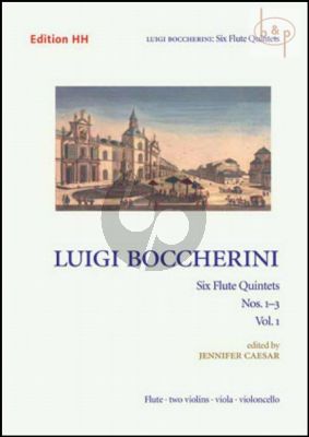 Boccherini 6 Quintets Op. 17 Vol. 1 No. 1 - 3 Fl.- 2 Vi.-Va.- Vc. (Score/Parts) (edited by Jennifer Caesar)