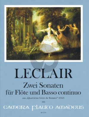 Leclair 2 Sonatas (from Quatrieme Livre de Sonates [1743]) Op.4 No.2 e-minor & Op.4 No.7 G-major) (Morgan) (Continuo W.Kostujak)
