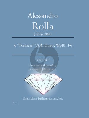 Rolla 6 "Torinese" Viola Duets WoBI.1 - 6 Score (Prepared and Edited by Kenneth Martinson) (Urtext)