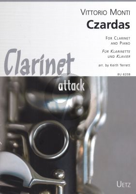 Monti Czardas for Clarinet and Piano (Arranged by Keith Terrett)