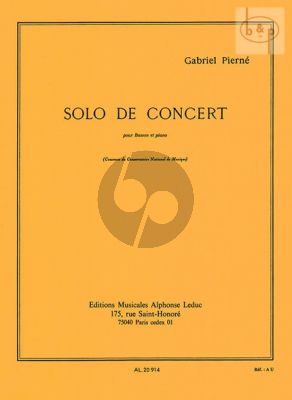 Solo de Concert Op.35 Bassoon-Piano