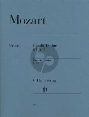 Mozart Rondo D-major KV 485 (edited by Ylrich Scheideler and Walther Lampe) (Henle-Urtext)