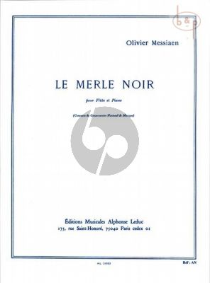 Messiaen Le Merle Noir Flute-Piano