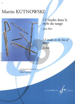 Kutnowski 12 Etudes dans le Style du Tango pour Flute (adv.grade)