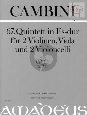 Quintet No.67 E-flat major (Score/Parts)