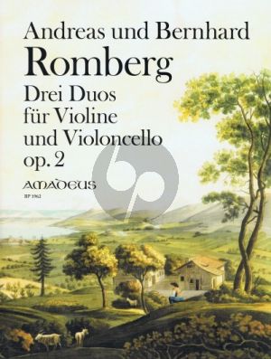 Romberg 3 Duos Op.2 for Violin and Violoncello Score and Parts (edited by B.Pauler) (Composed together with Bernhard Romberg {1767 - 1841])
