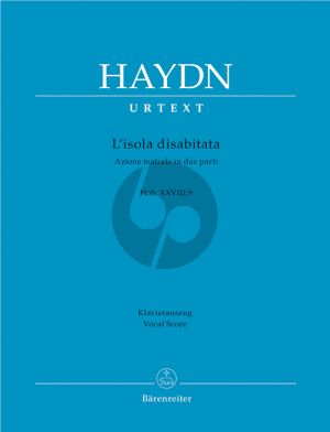 Haydn L'Isola Disabitata Hob.XXVIII:9 Vocal Score (it./germ.) (edited by Martin Focke) (Barenreiter-Urtext)