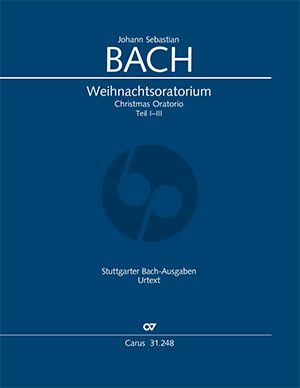 Bach Weihnachts Oratorium Soli-Chor und Orchester Partitur Teil I-III (Klaus Hofmann)