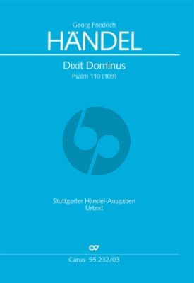Handel Dixit Dominus HWV 232 Soli-Chor-Orch. Klavierauszug