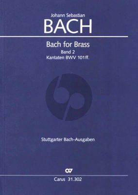 Bach Bach for Brass Vol.2 Cantatas No.101 - 200 Trumpets - Horn/Trombone - Zinken with Percussion