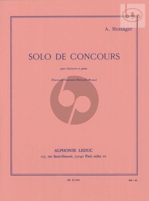 Solo de Concours for Clarinet and Piano