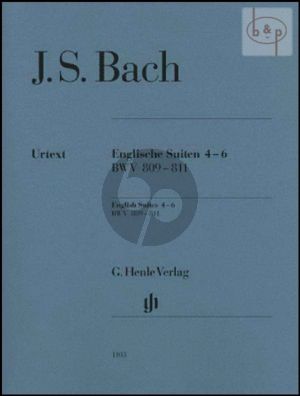 Englische Suite Vol.2 (No.4 - 6) (BWV 809 - 811) (without fingering)
