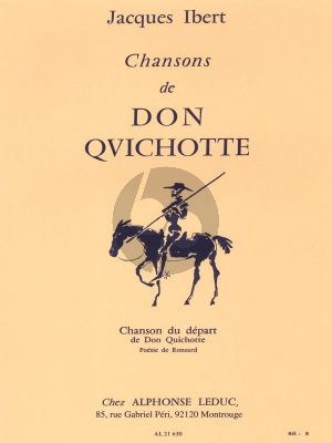 Ibert Chansons de Don Quichotte No.1 Chanson du Depart