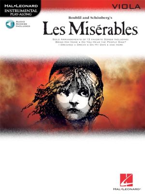 Boublil Schonberg Les Miserables Play-Along Pack for Viola Book with Audio Online