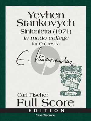 Stankovych Sinfonietta in Modo Collage for Orchestra Full Score