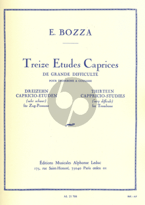 Bozza 13 Etudes-Caprices pour Trombone