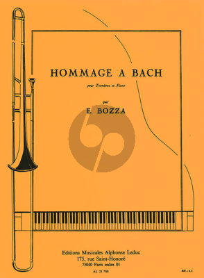 Bozza Hommage a Bach Trombone-Piano