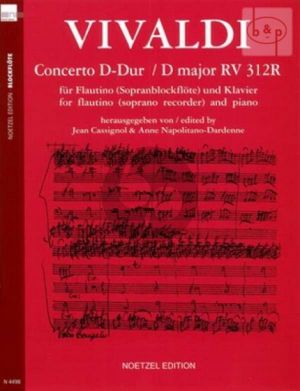 Concerto D-major RV 312R (Flautino/Soprano Rec.)