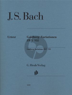 Bach Goldberg Variationen BWV 988 Klavier (Edition WITHOUT Fingering) (edited by Rudolf Steglich) (Henle-Urtext)