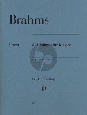 Brahms 51 Ubungen Klavier (edited by Camilla Cai) (Henle-Urtext)