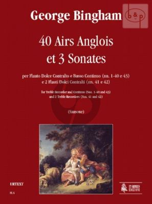 40 Airs Anglois and 3 Sonatas (Treble Rec.-Bc) (No's 1 - 40 and 43) (2 Treble Rec.)