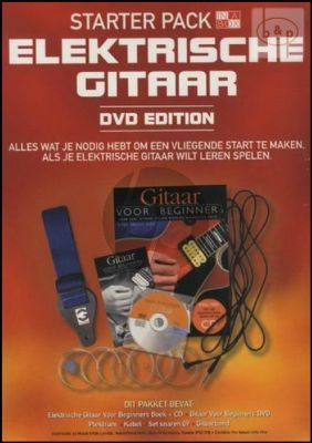 Elektrische Gitaar Starter Pack (Boek-CD-DVD- Plektrum-Kabel-Set Snaren 09 -Gitaarband)