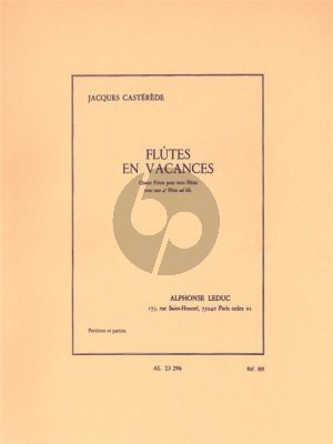 Casterede Flutes en Vacances 3 Flutes [4th.Flute opt.] (Score/Parts)
