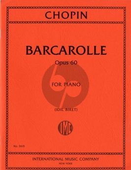 Chopin Barcarolle Op.60 Piano solo (edited by Idil Biret)