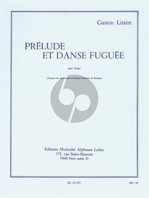 Litaize Prelude et Danse Fuguee pour Orgue