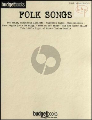 Budgetbooks: Folk Songs Piano-Vocal-Guitar