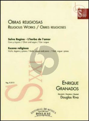 Salve Regina-L'Herba de l'amor (SATB-Organ) and Escena Religiosa